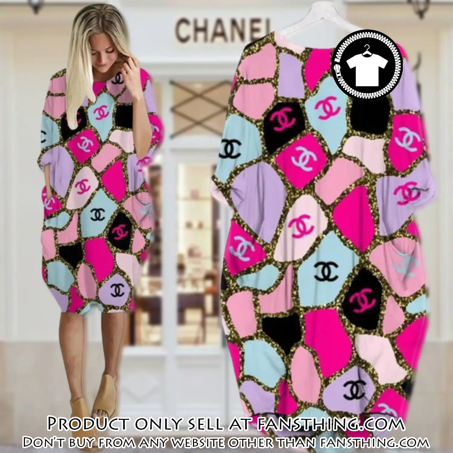 Chanel batwing pocket dress luxury brand for women pd074 fst5926693